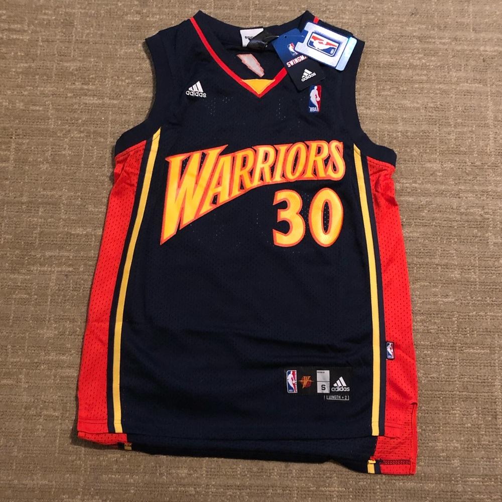 Stephen Curry Warriors throwback jersey